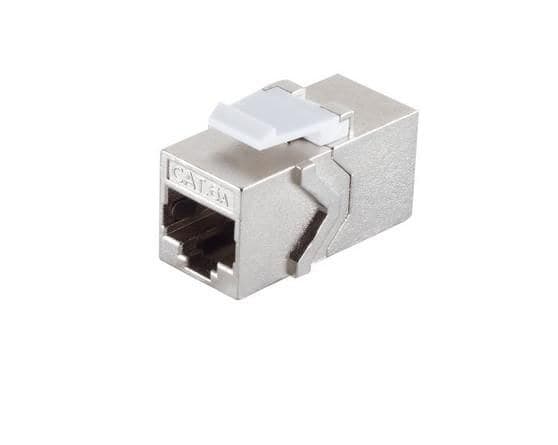 MicroConnect CAT6a STP Keystone Coupler RJ45 Female to Female, Metal Housing (KEYSTONE-12)