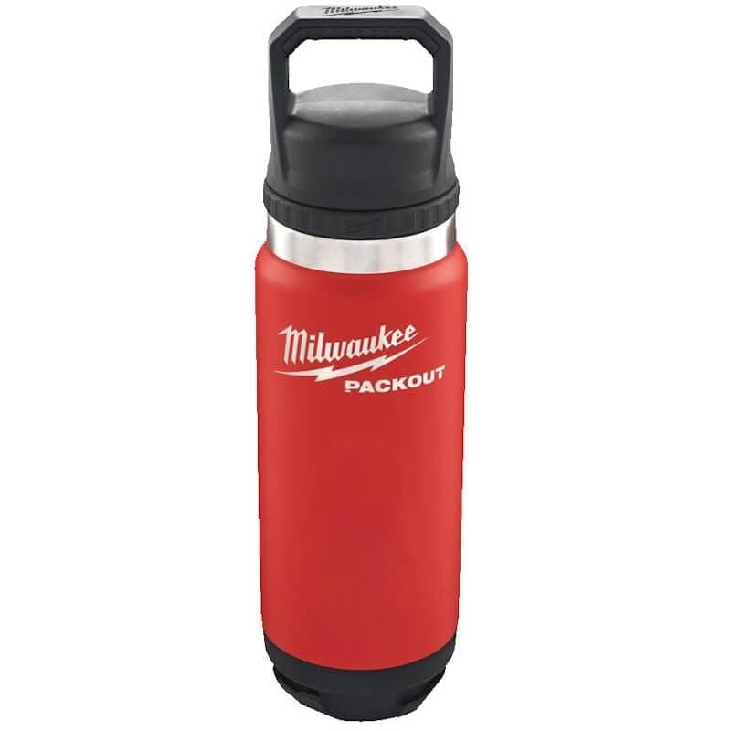Milwaukee PACKOUT Bottle 710ml Chug Lid - Red - Image 1