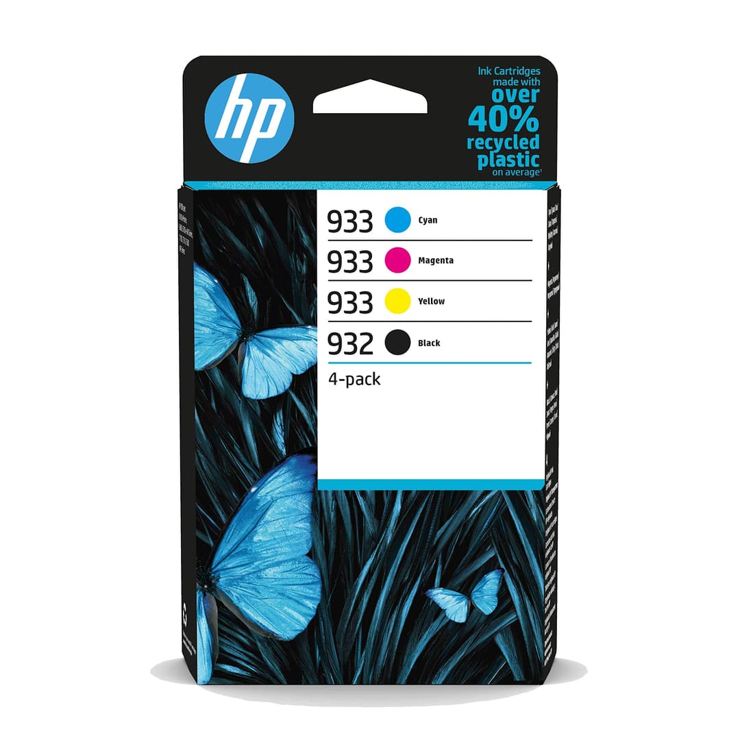 HP 932/933 Original Ink Cartridges 4-Pack - Black, Cyan, Magenta, Yellow - Image 1