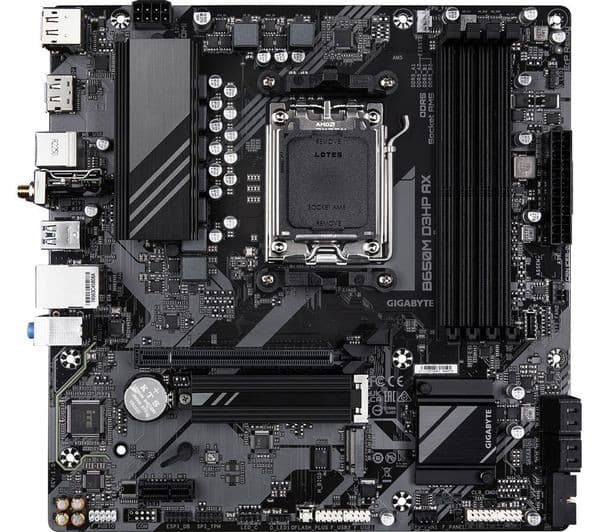 GIGABYTE B650M D3HP AX AMD B650 Socket AM5 DDR5 Micro-ATX Motherboard - Wi-Fi 6E - Image 1