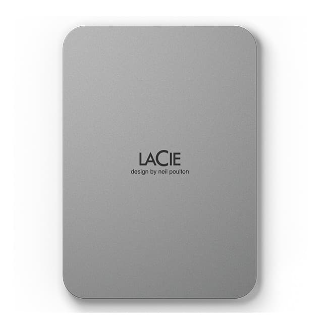LaCie Mobile Drive Portable External Hard Drive USB-C 4TB - Silver - Image 1
