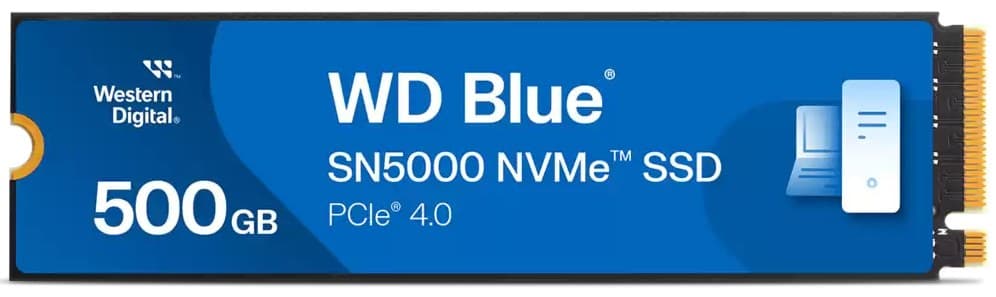 Western Digital WD Blue SN5000 M.2 2280 PCIe 4.0 NVMe SSD - 500GB