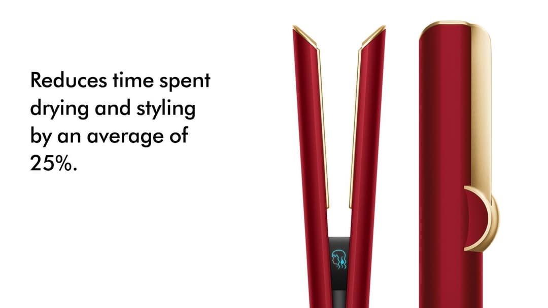 Dyson Airstrait Hair Straightener Red Velvet & Gold - Image 3