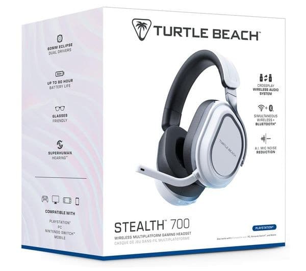Turtle Beach Stealth 700 Gen 3 Wireless Gaming Headset for PS5 PS4 PC and Mobile - White - Image 2
