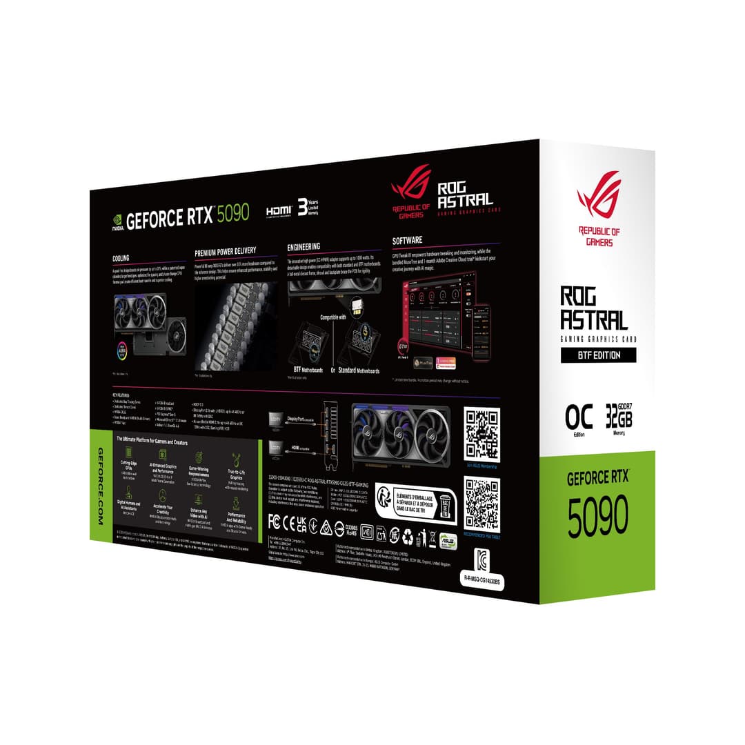 ASUS ROG-ASTRAL-RTX5090-O32G-BTF-GAMING NVIDIA GeForce RTX 5090 32 GB GDDR7 - Image 7