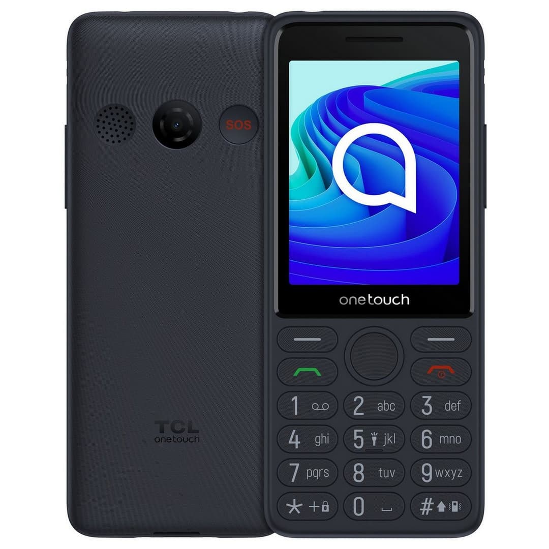 TCL onetouch 4042S 4G Dual SIM Mobile Phone 2.8 inch 48MB RAM 128MB Storage with Charging Cradle - Black - Image 1