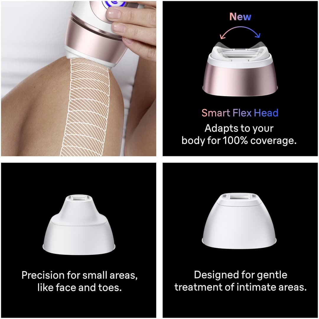 Braun Smart IPL Skin i-Expert Hair Removal Device PL7321 - White/Rose Gold - Image 4