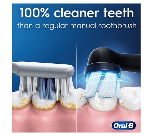 Oral-B iO2 Electric Toothbrush Duo Pack Night Black/Pink - Image 3