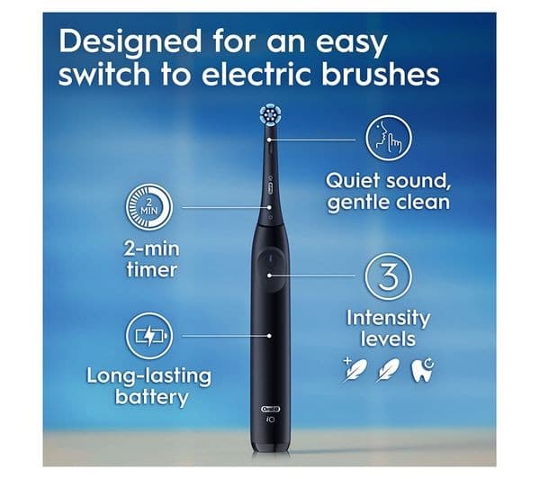 Oral-B iO2 Electric Toothbrush Duo Pack Night Black/Pink - Image 6