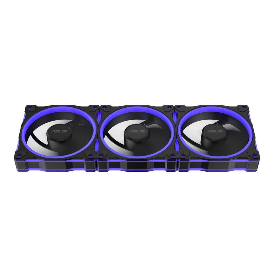 ASUS Prime MR120 ARGB 120mm Reverse PC Fan Triple Pack - Black - Image 9