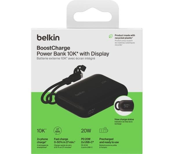 Belkin BoostCharge 10000 mAh Power Bank Black - Image 2