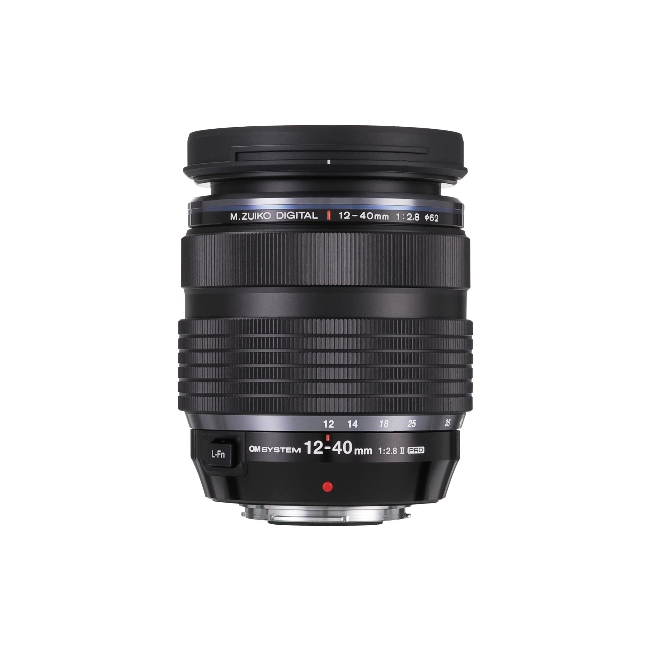 OM SYSTEM M.Zuiko Digital ED 12-40mm F2.8 II PRO Micro Four Thirds Zoom Lens - Black