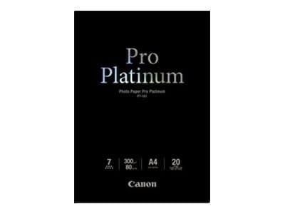 Canon Photo Paper Pro Platinum - photo paper - 20 sheet(s) - A4 - 300 g/m² - Image 1