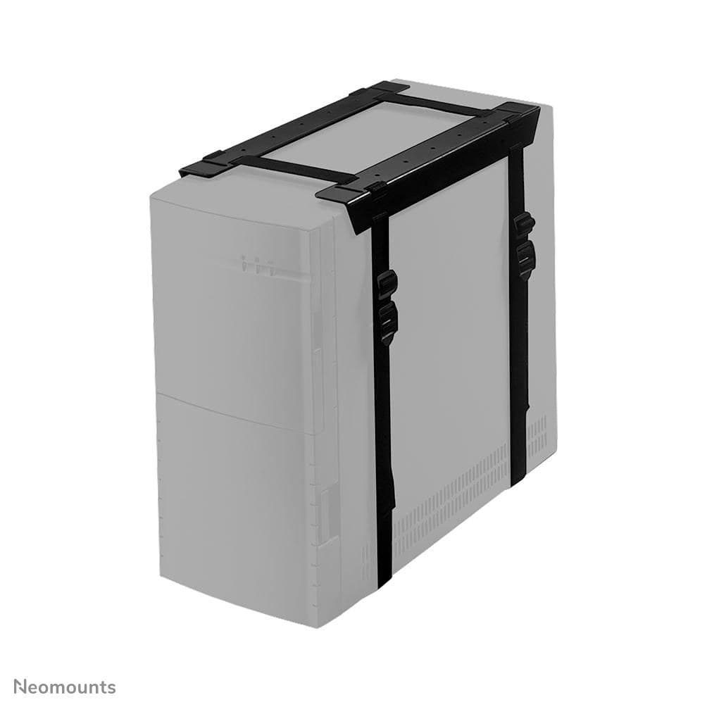 Neomounts CPU-D025BLACK Universal Under-Desk CPU Holder - Max 20 kg - PC Height 3-60 cm, Width 8-70 cm - Black