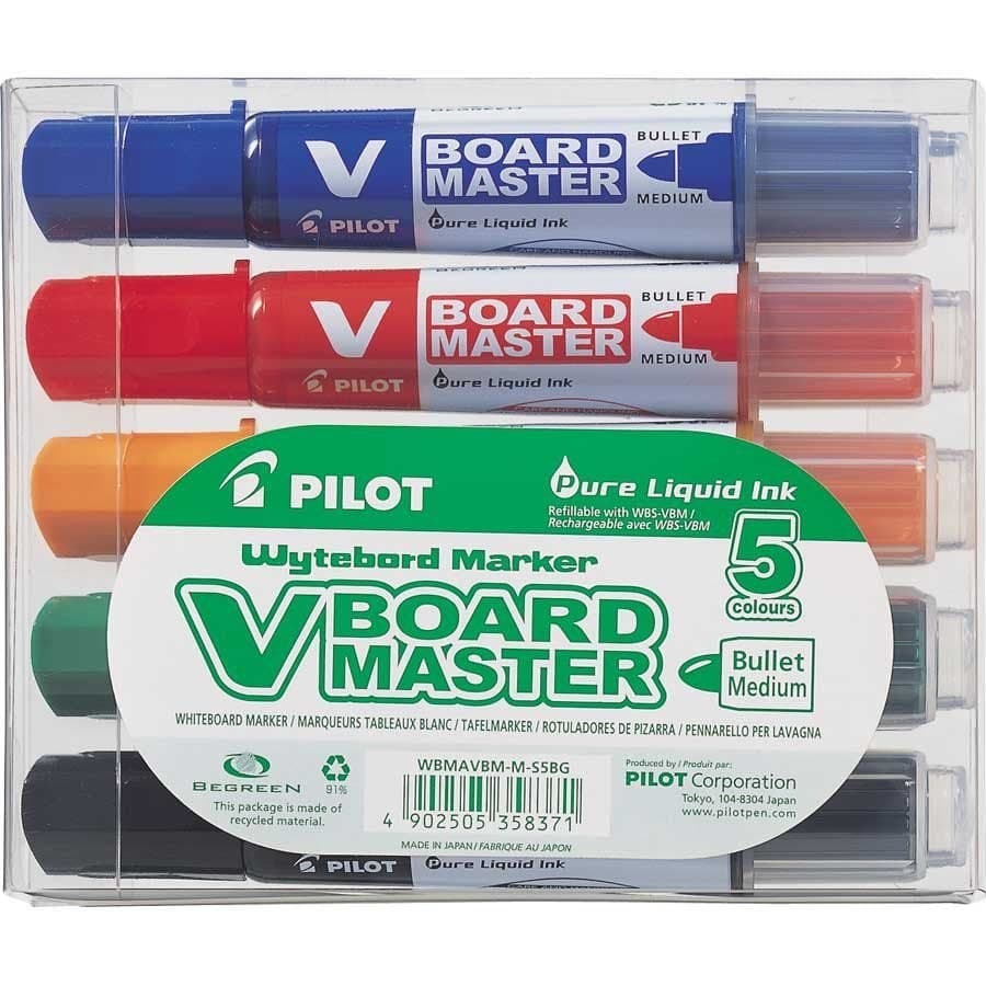 Pilot Begreen Recycled V Board Master Whiteboard Marker Bullet 6.0 Mm Tip - Of - Image 2