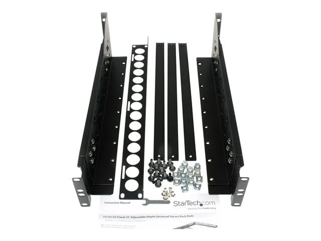 StarTech 3U Universal Server Rack Rails Black - Image 5