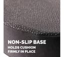 FELLOWES Breyta Wedge Seat Cushion with Cover - Black thumbnail 2
