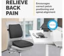 FELLOWES Breyta Wedge Seat Cushion with Cover - Black thumbnail 4