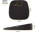 FELLOWES Breyta Wedge Seat Cushion with Cover - Black thumbnail 6