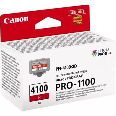 Canon PFI-4100 LUCIA PRO II Ink Cartridge 80ml - Red - Image 3