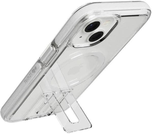 TECH21 Evo Crystal Kick iPhone 14 Case with MagSafe - Clear & White - Image 6