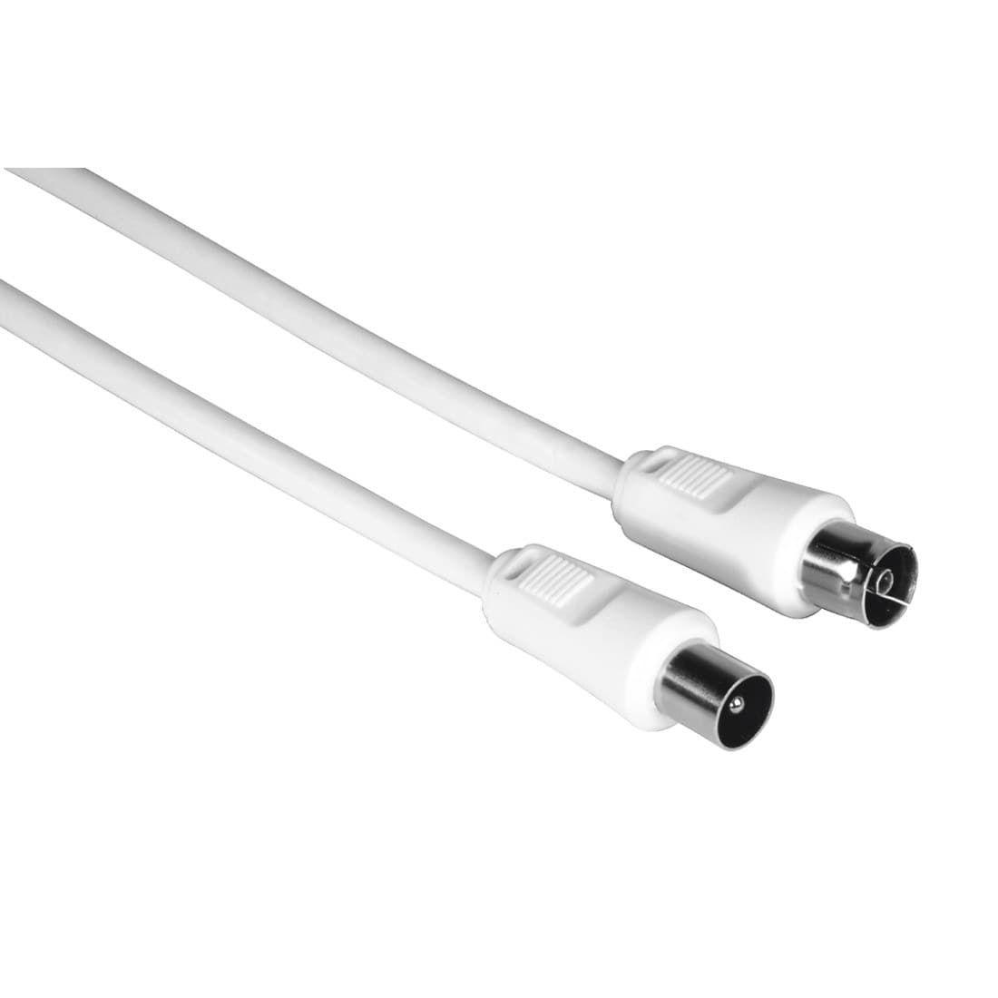 Hama Antenna Cable, Coax Plug - Coax Socket, 75 dB, 1.5 m, White (00205028)