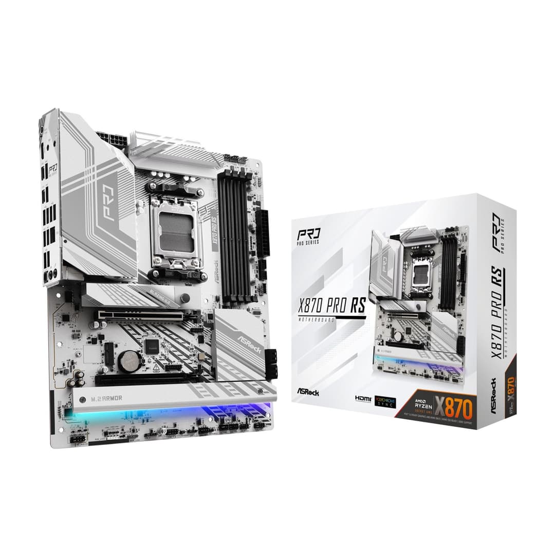 Asrock X870 PRO RS ATX AMD Socket AM5 Motherboard - Image 1