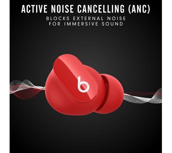 BEATS Studio Buds Wireless Bluetooth Noise-Cancelling Earbuds - Red - Image 7
