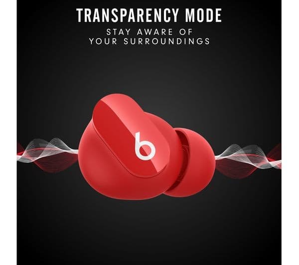 BEATS Studio Buds Wireless Bluetooth Noise-Cancelling Earbuds - Red - Image 8