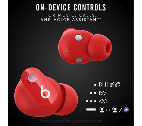 BEATS Studio Buds Wireless Bluetooth Noise-Cancelling Earbuds - Red - Image 9