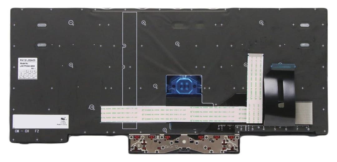 Lenovo ThinkPad T14 Gen 1 Backlit Keyboard Spare Part - Black, Euro English Layout, FRU 5N20V43929 - Image 1