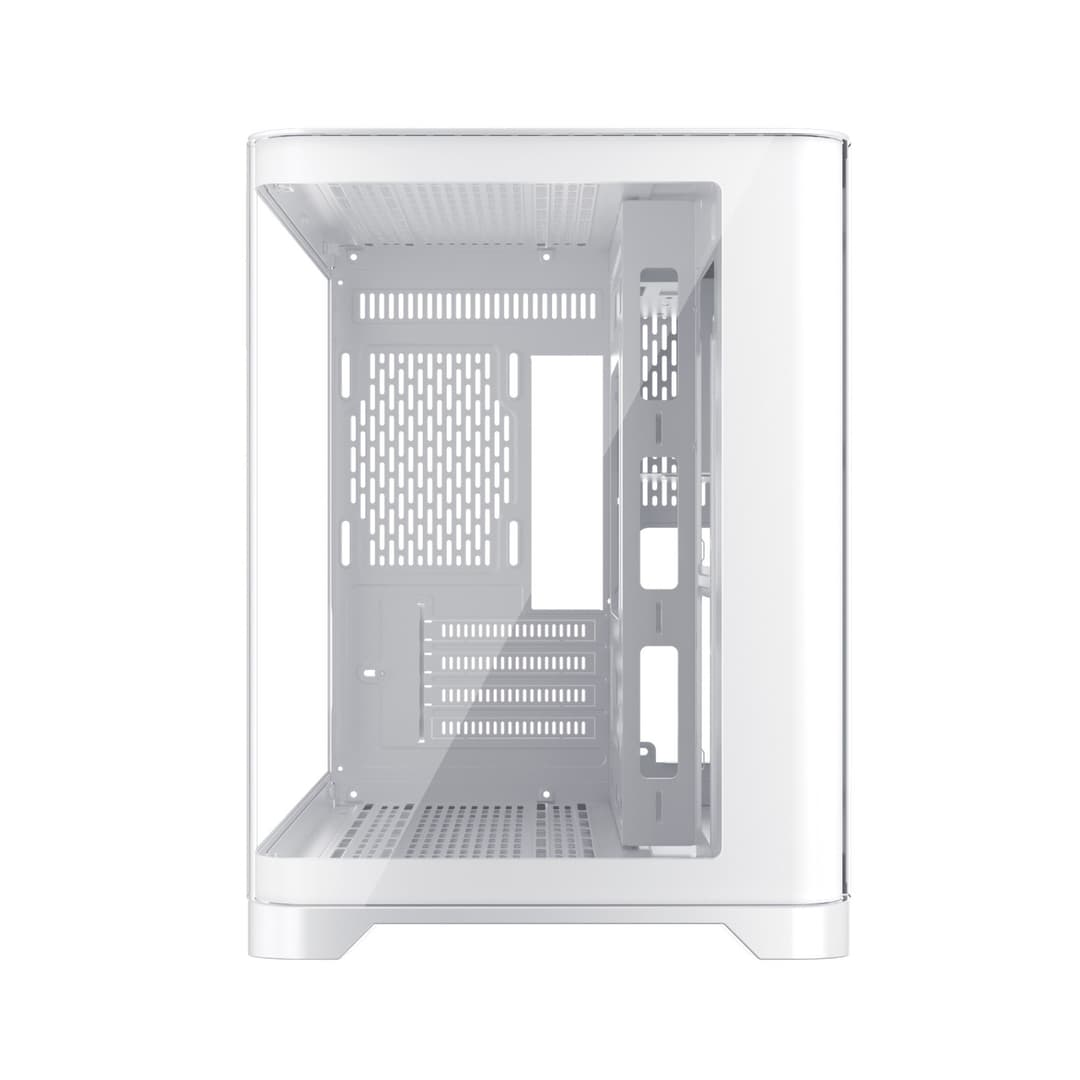 1st Player UV6 Tempered Glass Micro ATX Gaming Case - White - Image 4