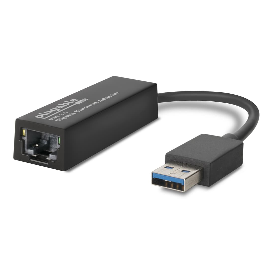 Plugable Technologies USB to Ethernet Adapter, USB 3.0 to Gigabit Ethernet, Supports Windows 11, 10, 8.1, 7, XP, Linux, Chrome OS - Image 1