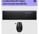 HP 650 Programmable Wireless Keyboard & Mouse Set - Black thumbnail 4