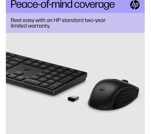 HP 650 Programmable Wireless Keyboard & Mouse Set - Black - Image 8
