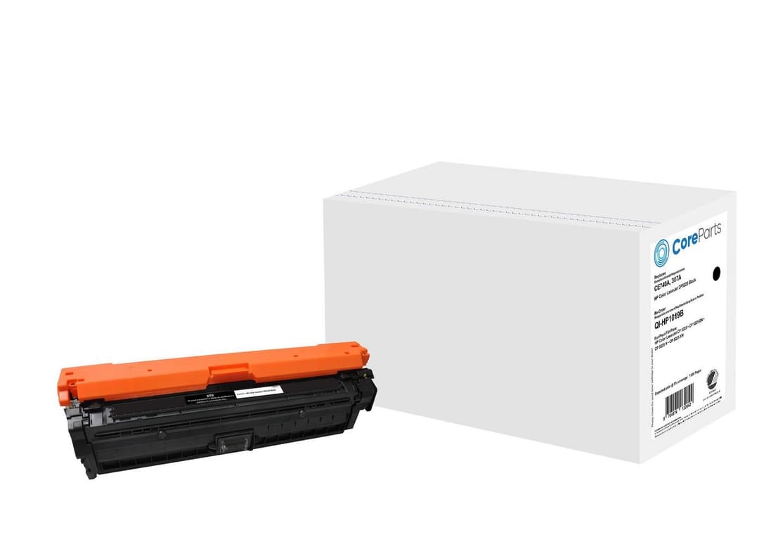 CoreParts QI-HP1019B Compatible Toner Black CE740A 7,000 Pages for HP Color LaserJet CP5225/CP5225n/CP5225dn/CP5225xh (307A) - Image 1