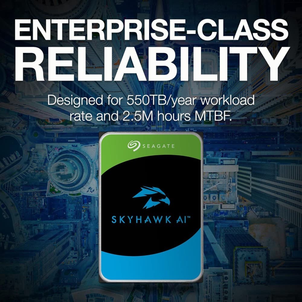 Seagate SkyHawk AI 10TB 3.5" 7200 RPM 256MB Cache Surveillance Hard Drive - Image 8