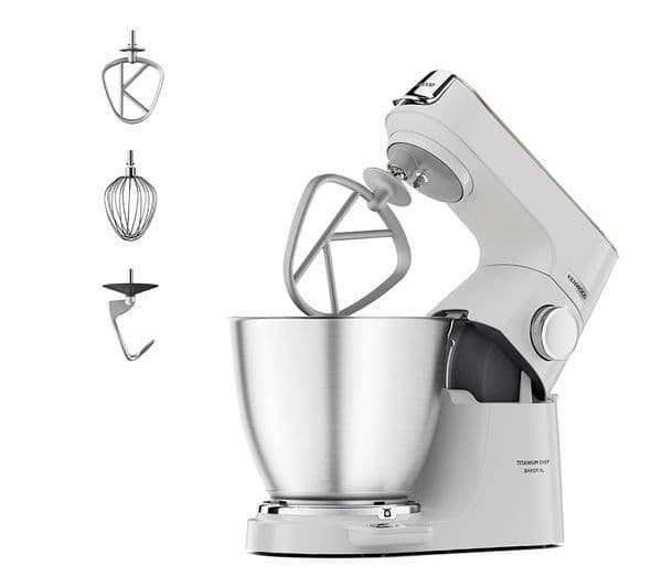 KENWOOD Titanium Chef Baker XL KVL65.001WH Stand Mixer - White - Image 1