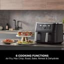 Ninja Foodi MAX Dual Zone AF400UK 9.5L 2-Drawer Air Fryer 2470W - Black thumbnail 4