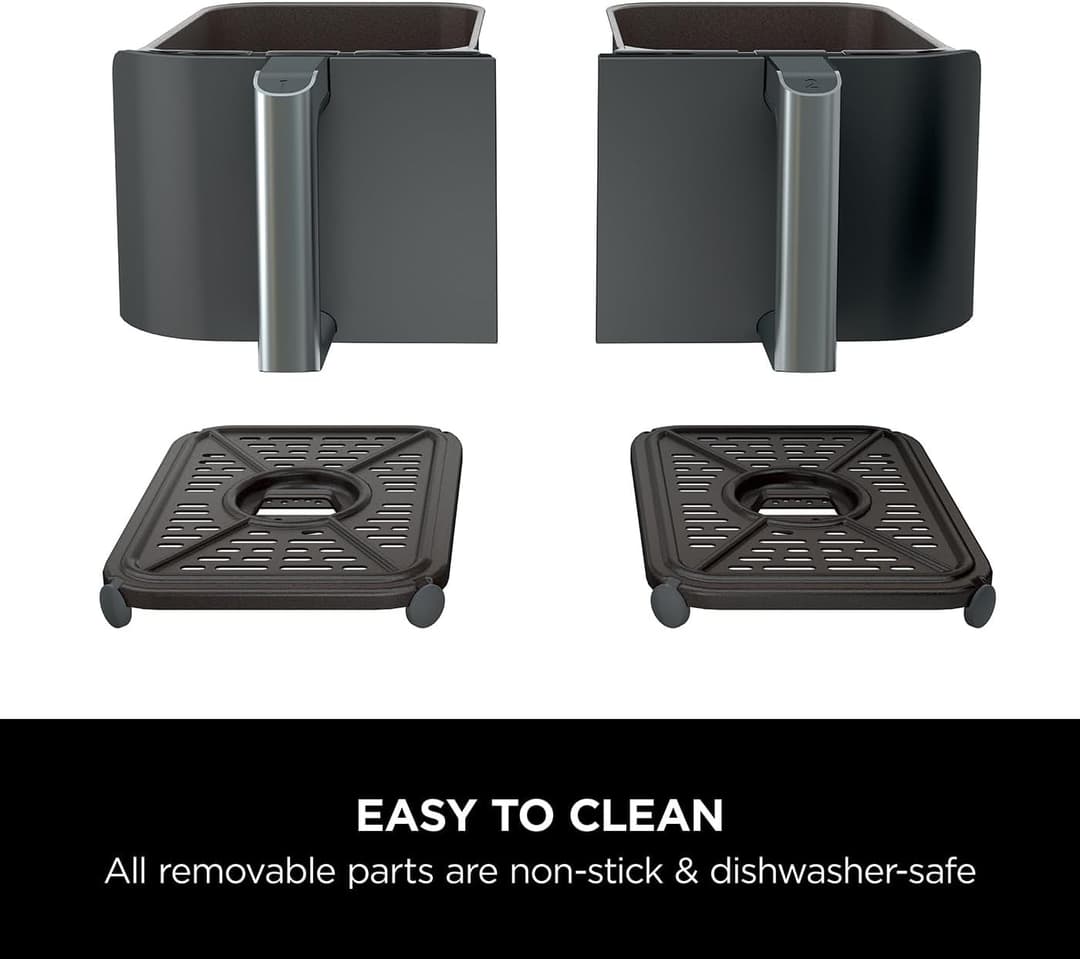 Ninja Foodi MAX Dual Zone AF400UK 9.5L 2-Drawer Air Fryer 2470W - Black - Image 7