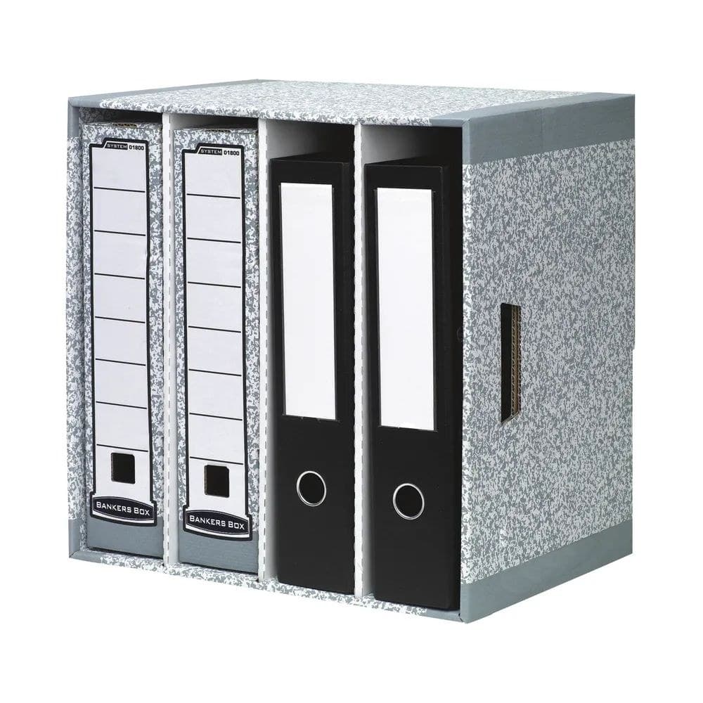 Bankers Box System File Store - Grey Pack of 5 - Image 1