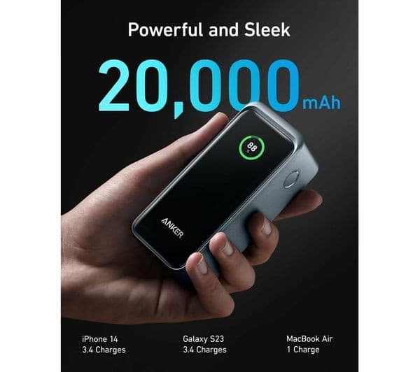 ANKER Prime 20000 mAh Portable Power Bank - Black - Image 3