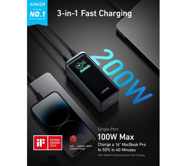 ANKER Prime 20000 mAh Portable Power Bank - Black - Image 7