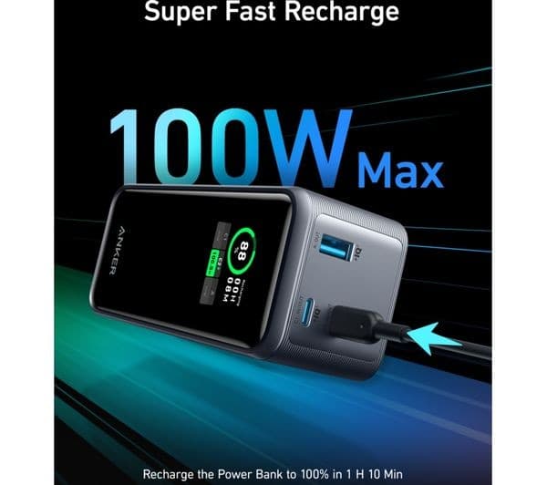 ANKER Prime 20000 mAh Portable Power Bank - Black - Image 8