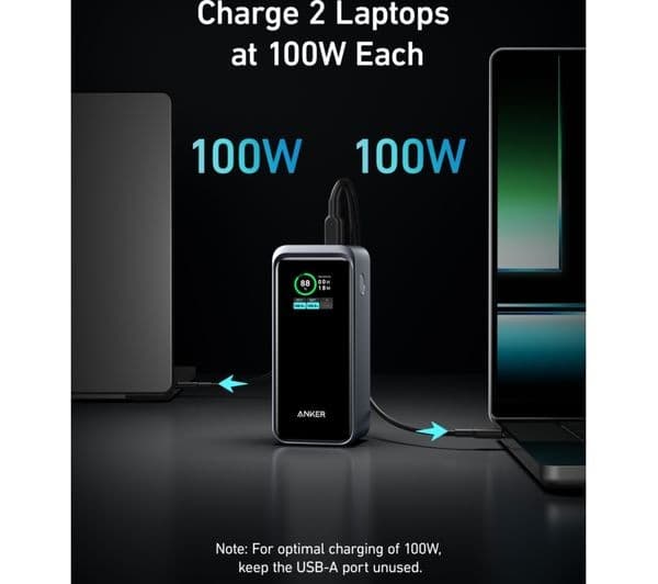 ANKER Prime 20000 mAh Portable Power Bank - Black - Image 10