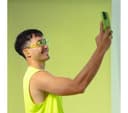 JLAB Go POP ANC Wireless Bluetooth Noise-Cancelling Earbuds - Transparent Neon Green thumbnail 5