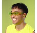 JLAB Go POP ANC Wireless Bluetooth Noise-Cancelling Earbuds - Transparent Neon Green thumbnail 8
