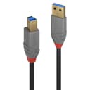 Lindy 3m USB 3.2 Type A to B Cable, 5Gbps, Anthra Line thumbnail 1