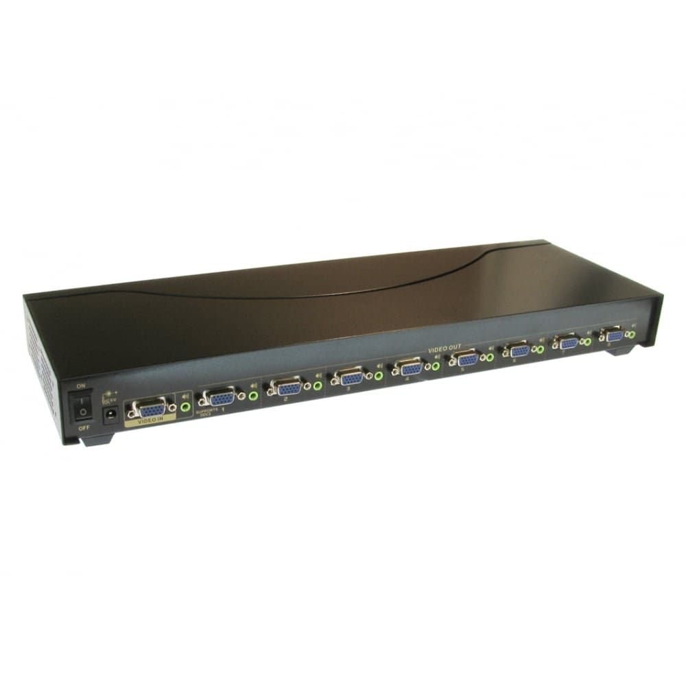 Newlink 8 Port way rack Mount VGA splitter con audio robusto alloggiamento in metallo - Image 4