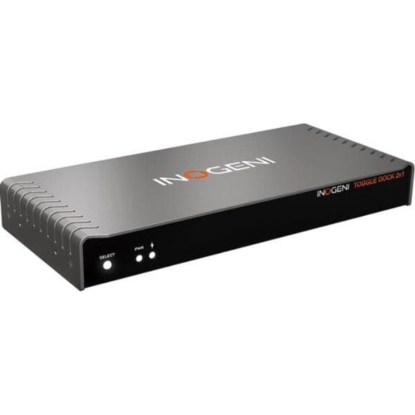 TOGGLE DOCK 2X1 2 Host Toggle Dock 2 x 1 KVM Switch, Black - Image 1